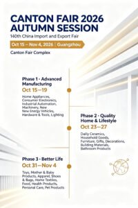 canton fair 2026 autumn session sechedule